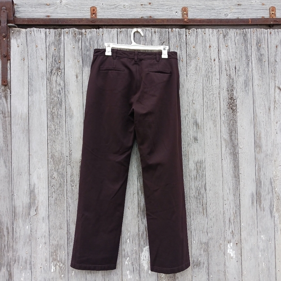 Eileen Fisher Pants Women's Sz S Mid Rise Brown Wide Leg Dress Trouser Stretch - Picture 4 of 5